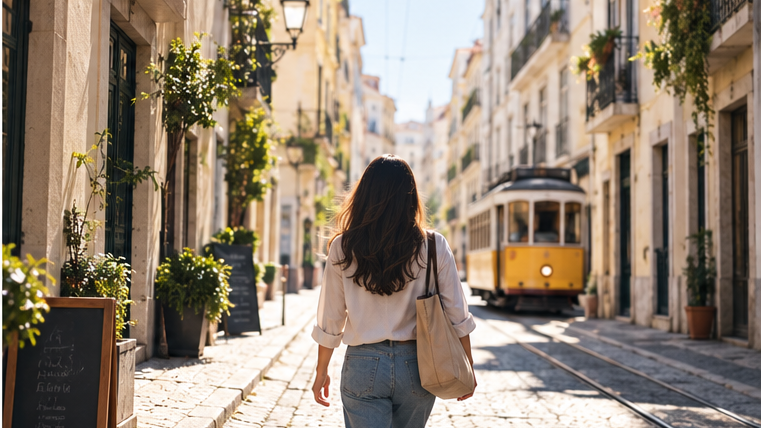 Remote professional building a daily routine while living abroad in a new city